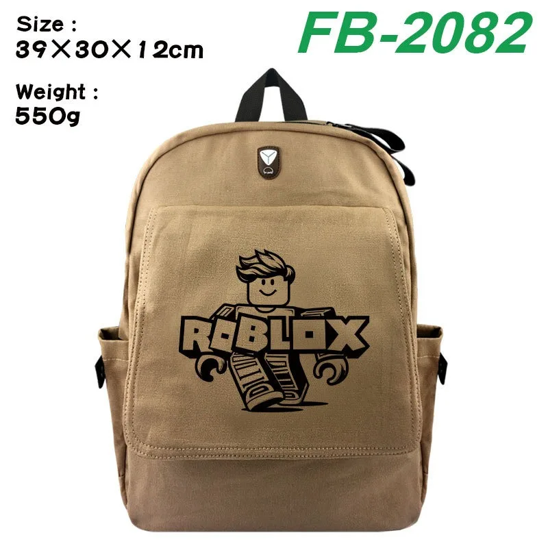 Canvas Backpack Casual - Roblox Fashion Digital Print Anime &