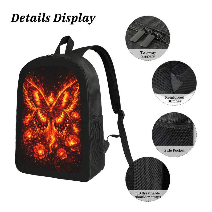 Flame Phoenix Butterfly Backpa - Fashion Backpack Women avis et prix