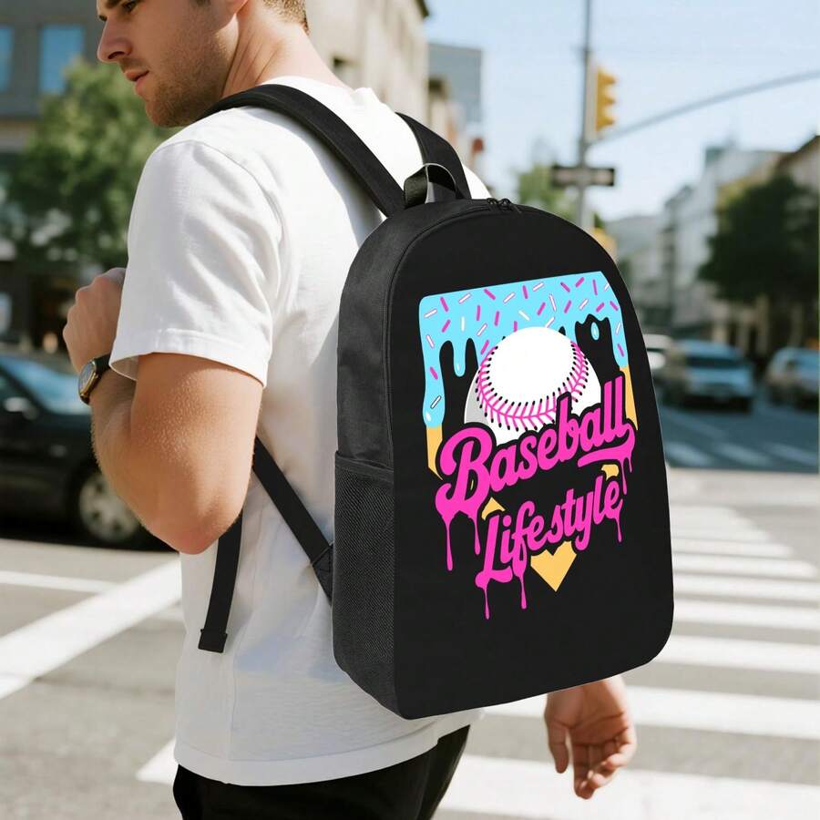 Baseball Drip Design Backpack  - Laptop Backpack 15.6 avis et prix