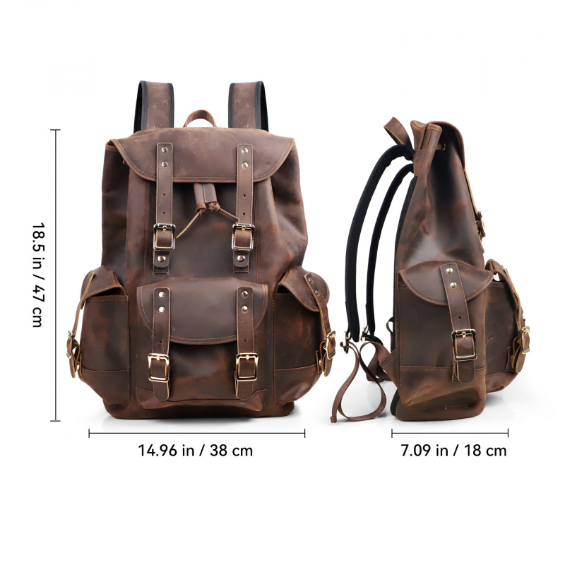 New Arrivals Leather Backpack  - Leather Backpack Vintage avis et prix