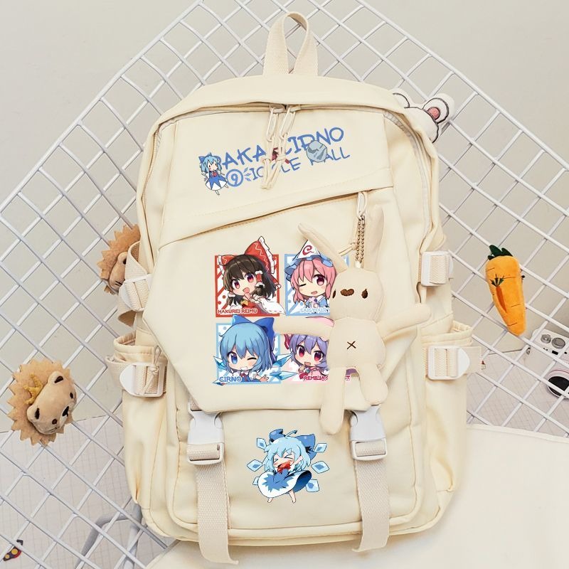 44×31×13cm Black Khaki,Touhou  - School Backpack Teen avis et prix