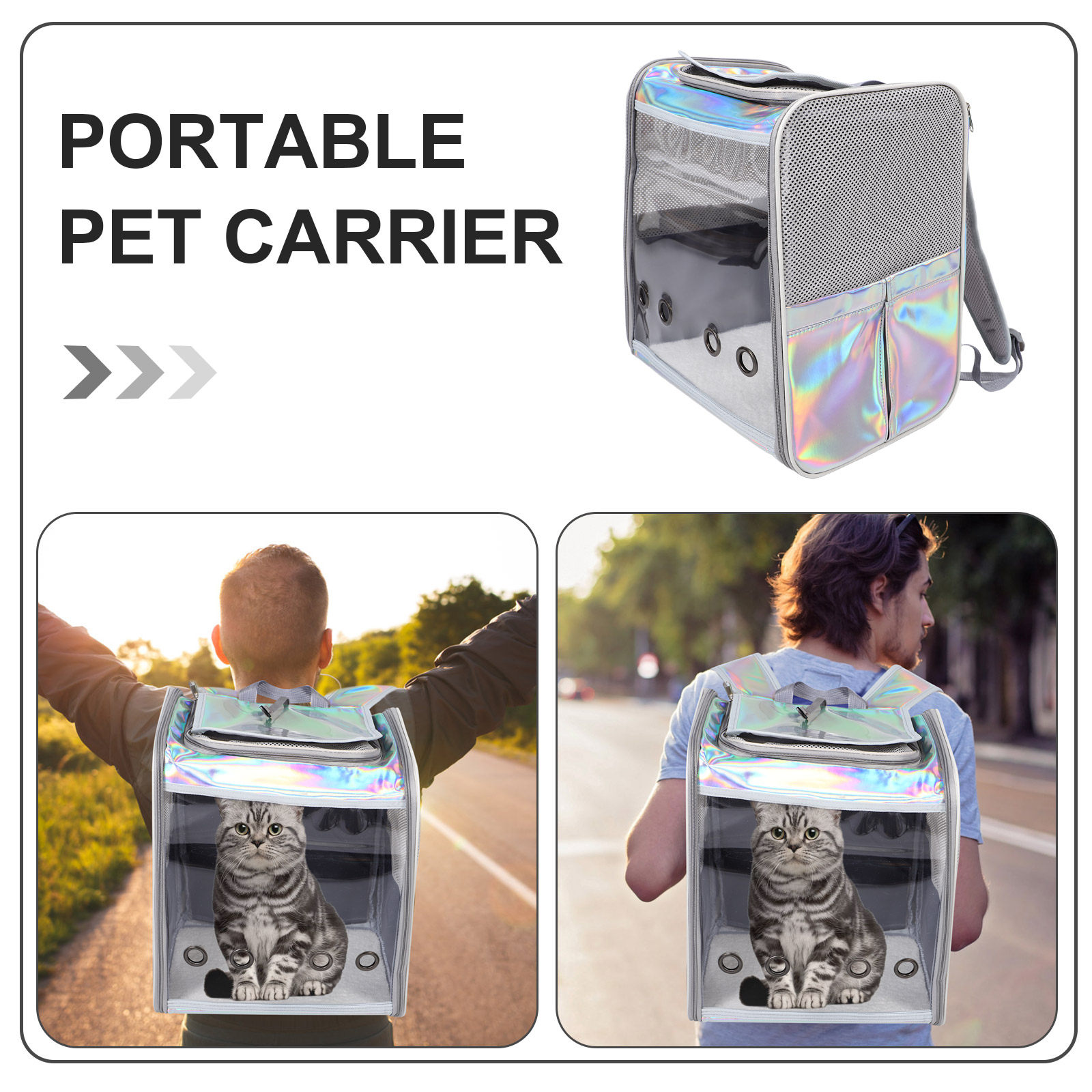 Spacious Foldable Pet Backpack - Foldable Backpack Small avis et prix