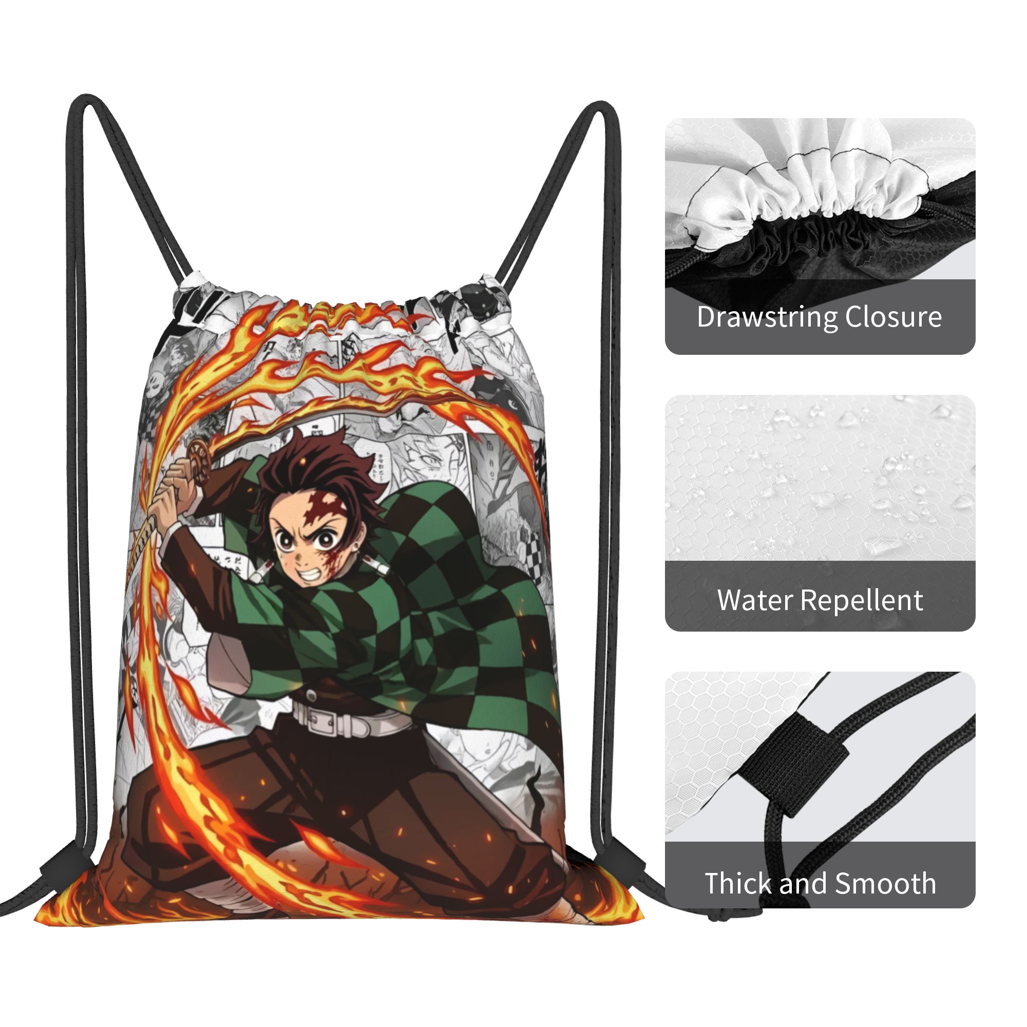 D-Demons Slayers Drawstring Ba - Drawstring Gym Bag avis et prix