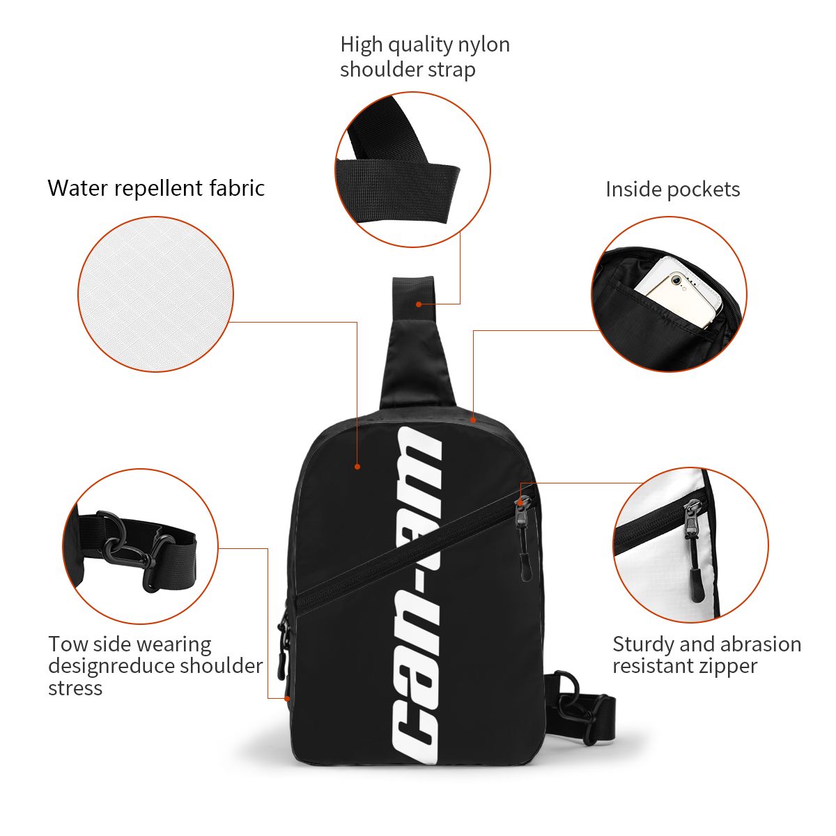custom Motorcycle BRP Can-Am P - Sling Backpack Shoulder avis et prix