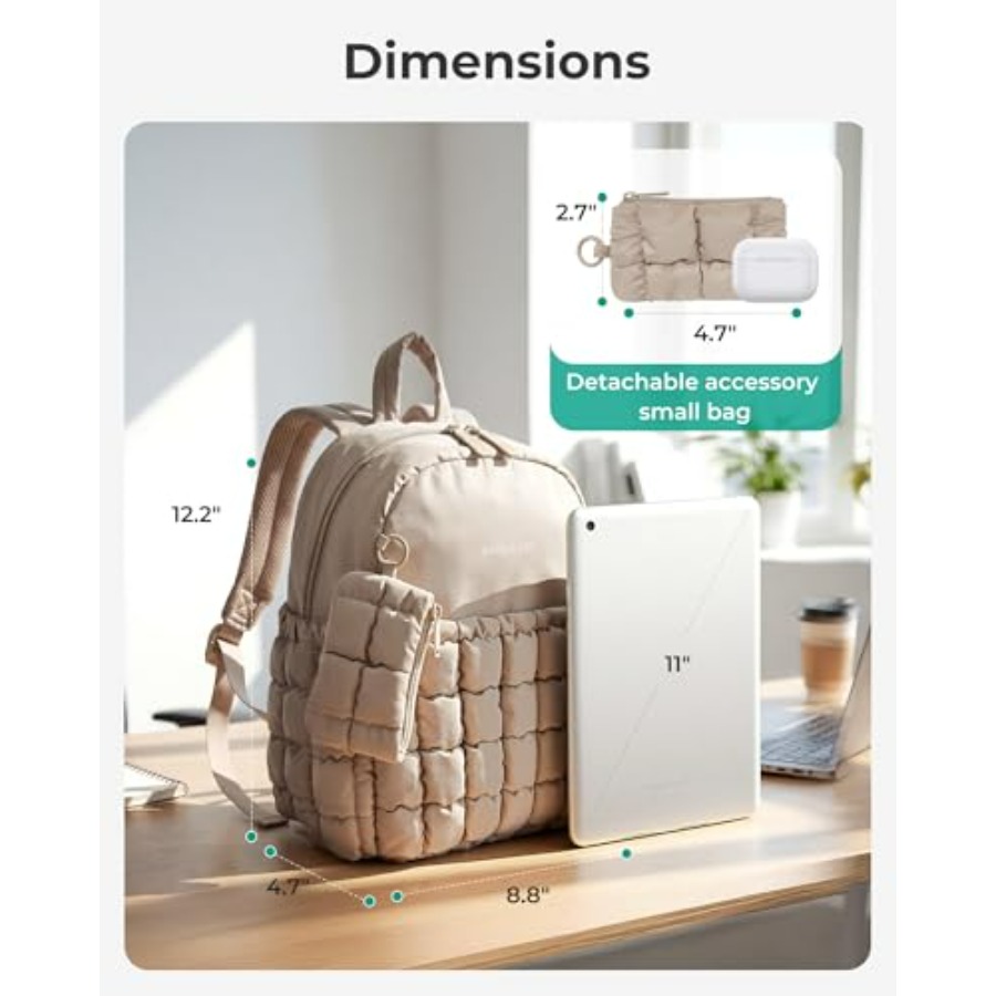 Mini Backpacks for Women, Puff - Mini Backpack Purse avis et prix