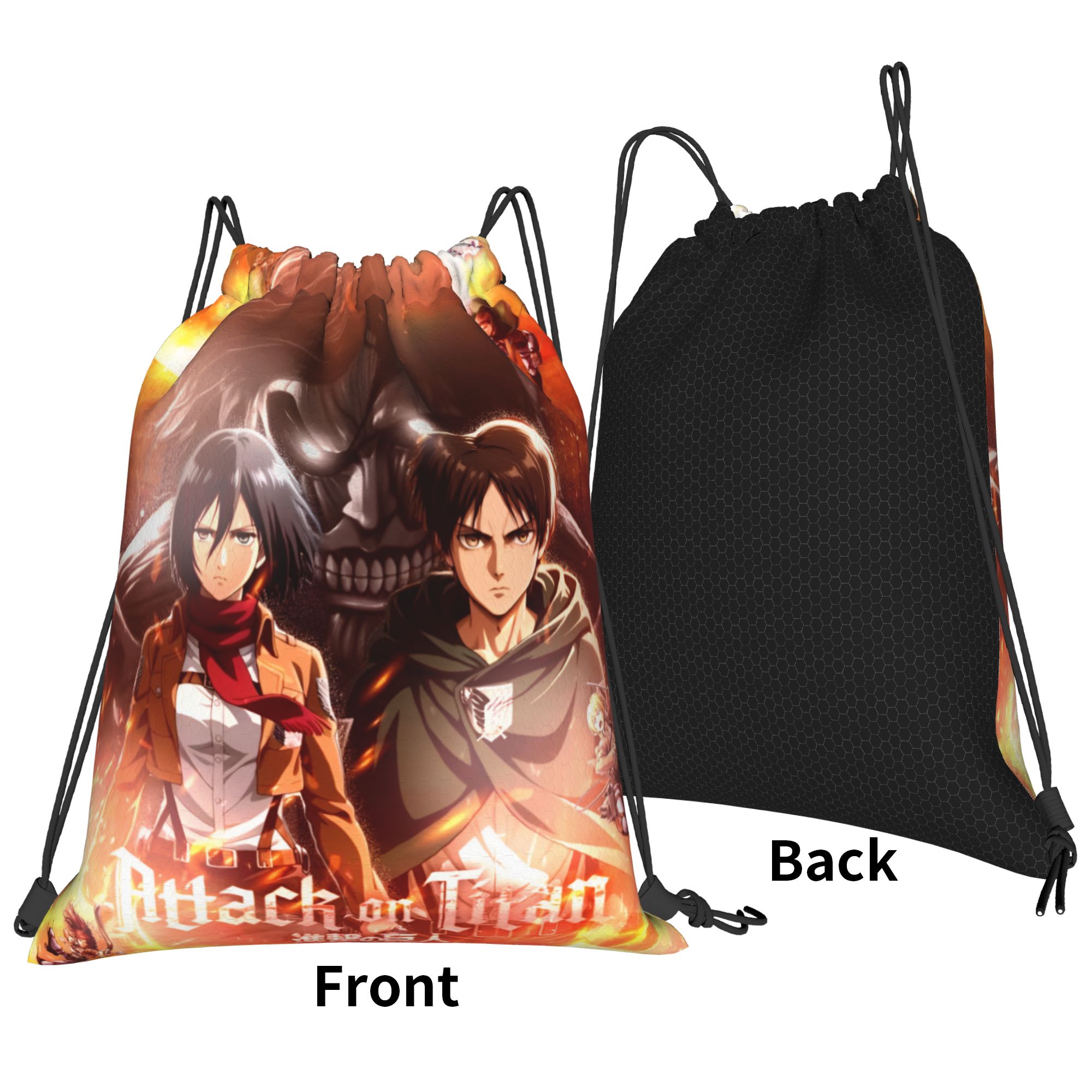 Custom Attacks on Titans Draws - Drawstring Gym Bag avis et prix