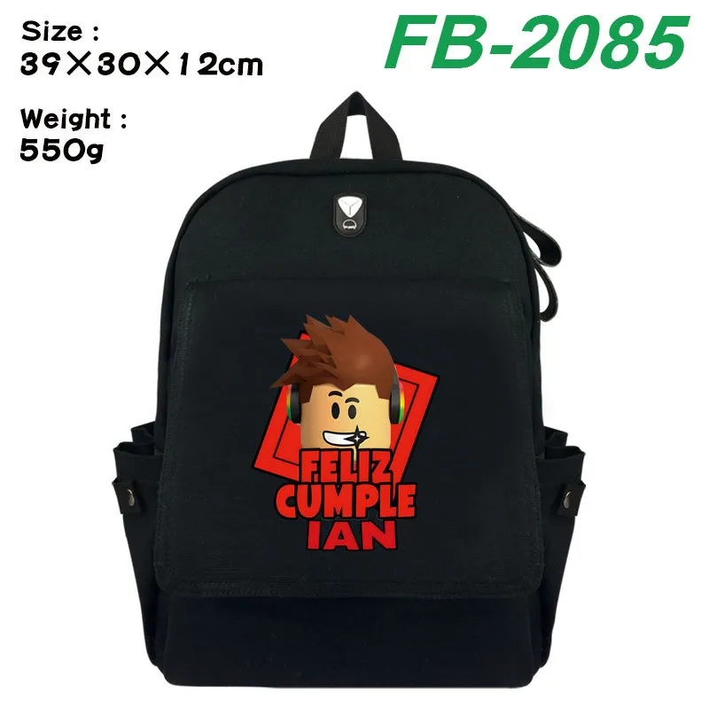 Roblox Fashion Digital Print A - Canvas Backpack Casual avis et prix