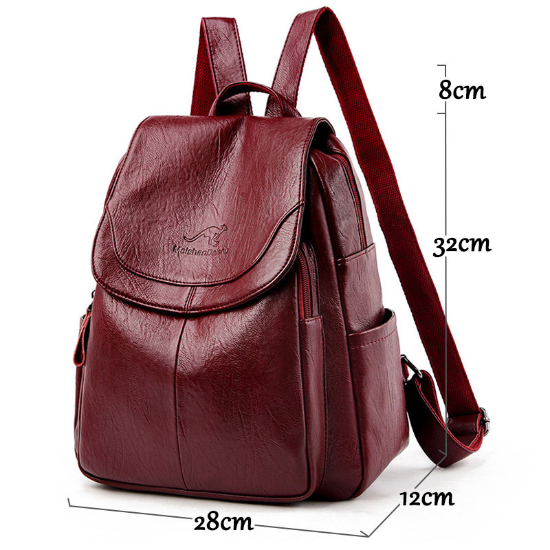 9 Color Women Soft Leather Bac - Leather Backpack Vintage avis et prix