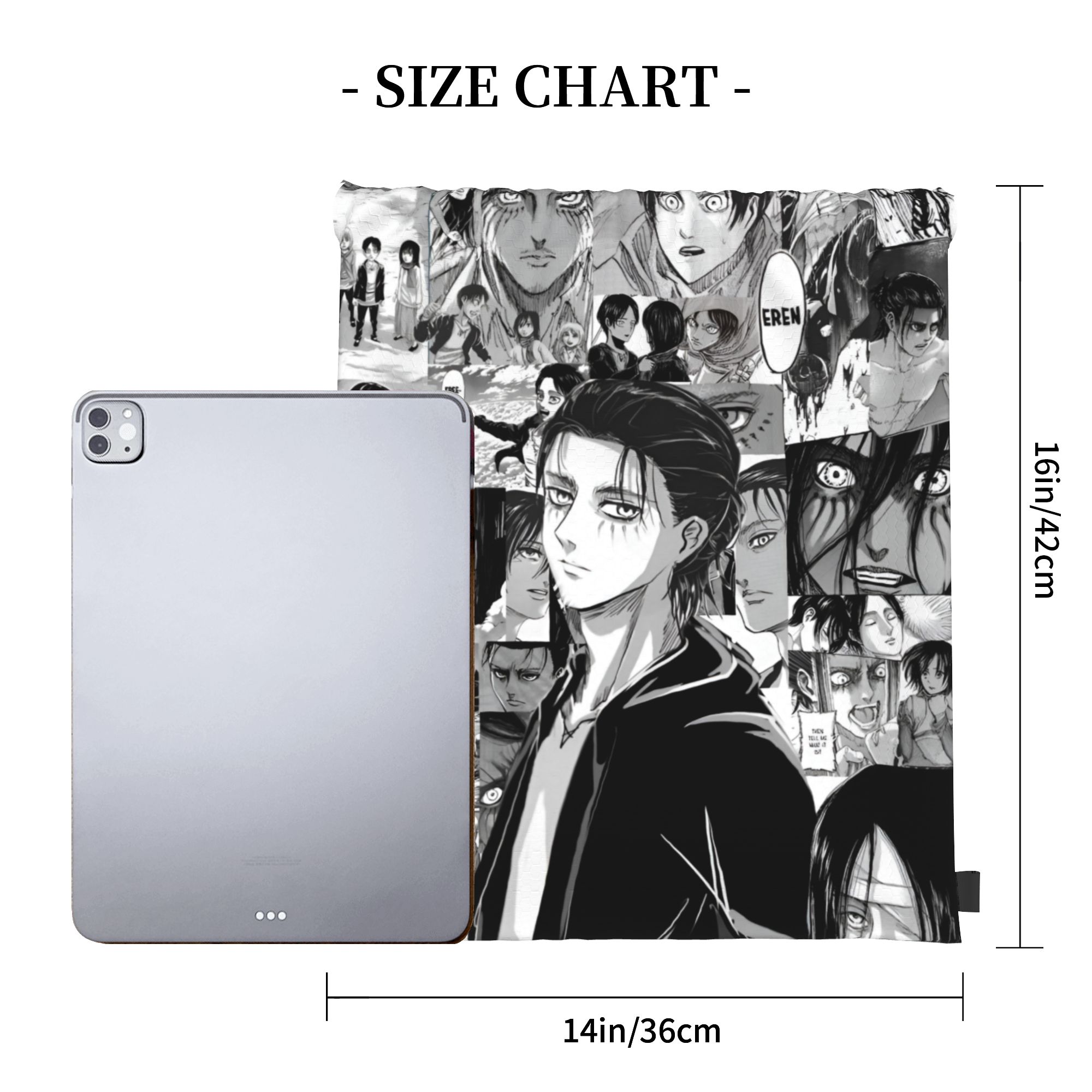 Custom Attacks on Titans Draws - Drawstring Gym Bag avis et prix