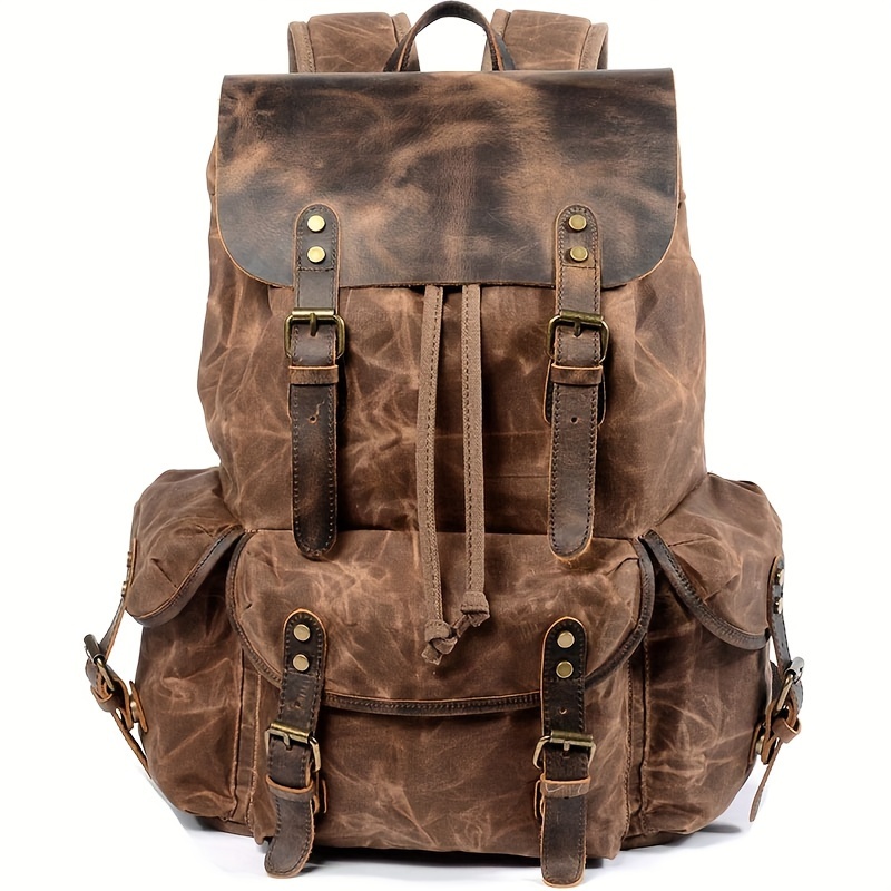 Vintage Men'S Leather Backpack - Leather Backpack Vintage avis et prix