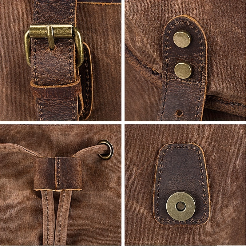 Vintage Men'S Leather Backpack - Leather Backpack Vintage avis et prix