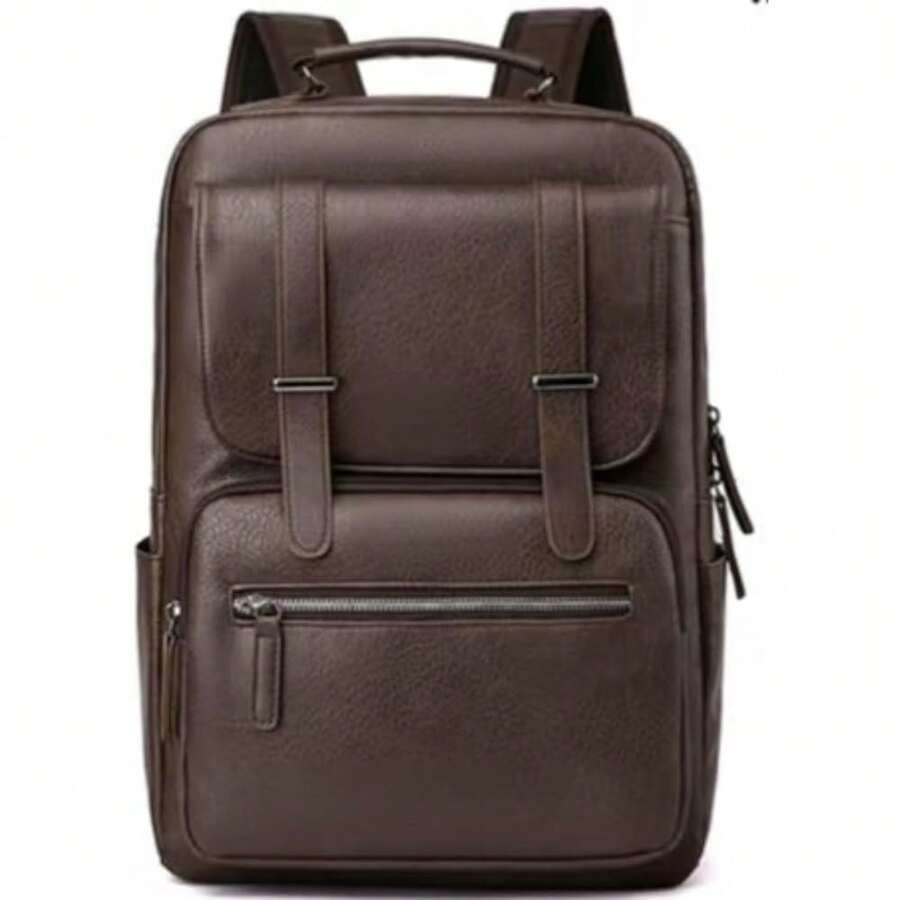 PU Leather Backpack For Men An - Laptop Backpack 15.6 avis et prix