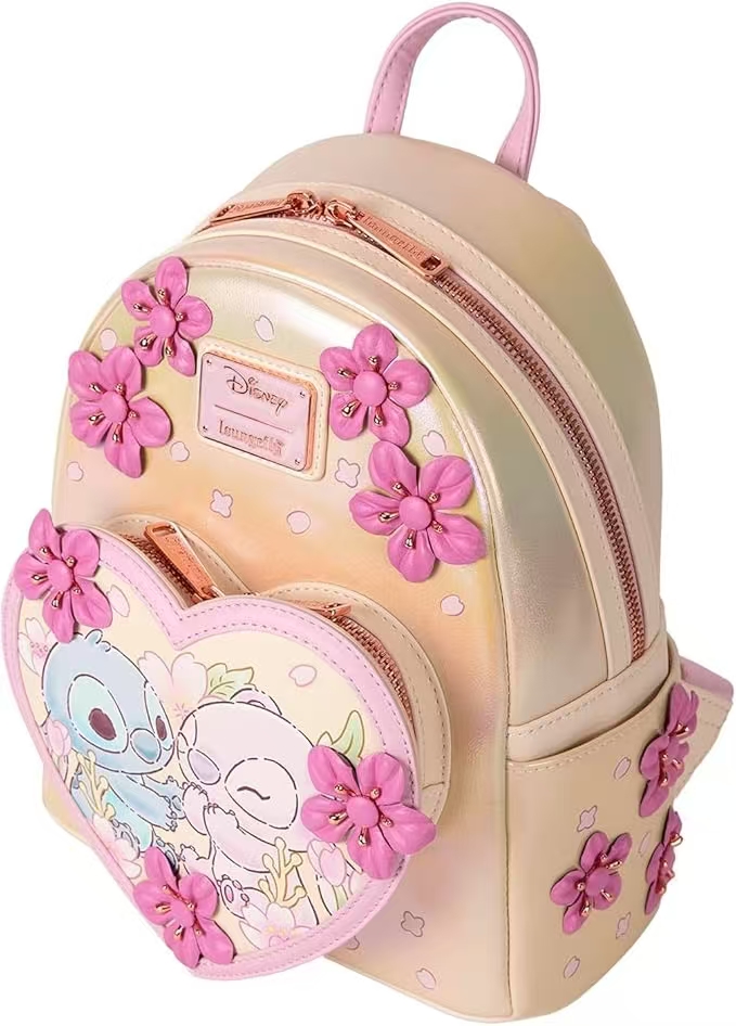 Stitch & Angel Cherry Blossom  - Mini Backpack Purse avis et prix
