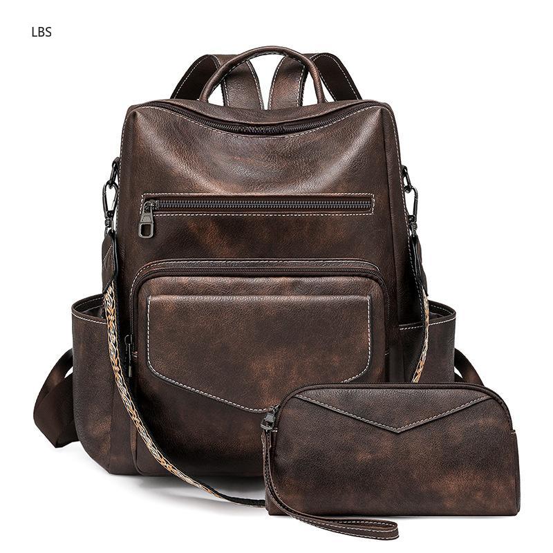 Women's PU Leather Vintage Bac - Leather Backpack Vintage avis et prix