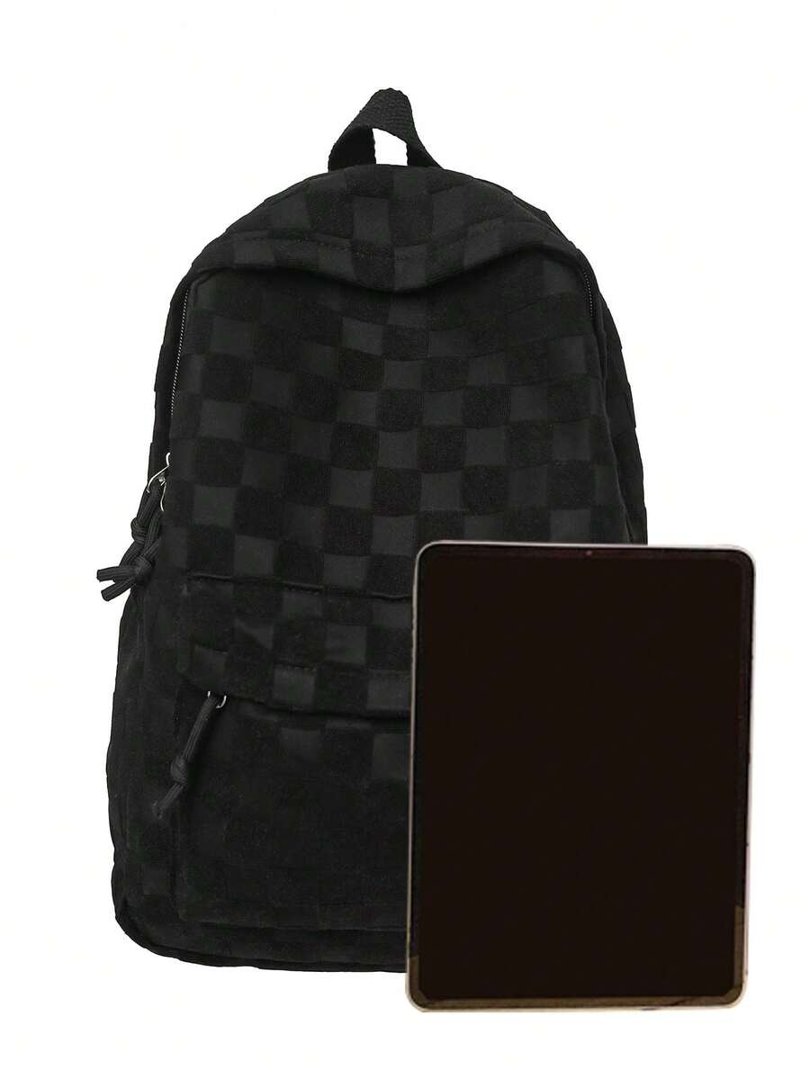 Womens Patchwork Plaid Faux Fu - Fashion Backpack Women avis et prix