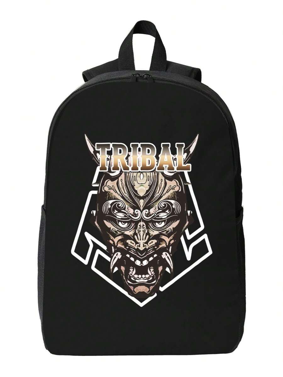 Tribal Demon Print Waterproof  - Travel Backpack Anti Theft avis et prix