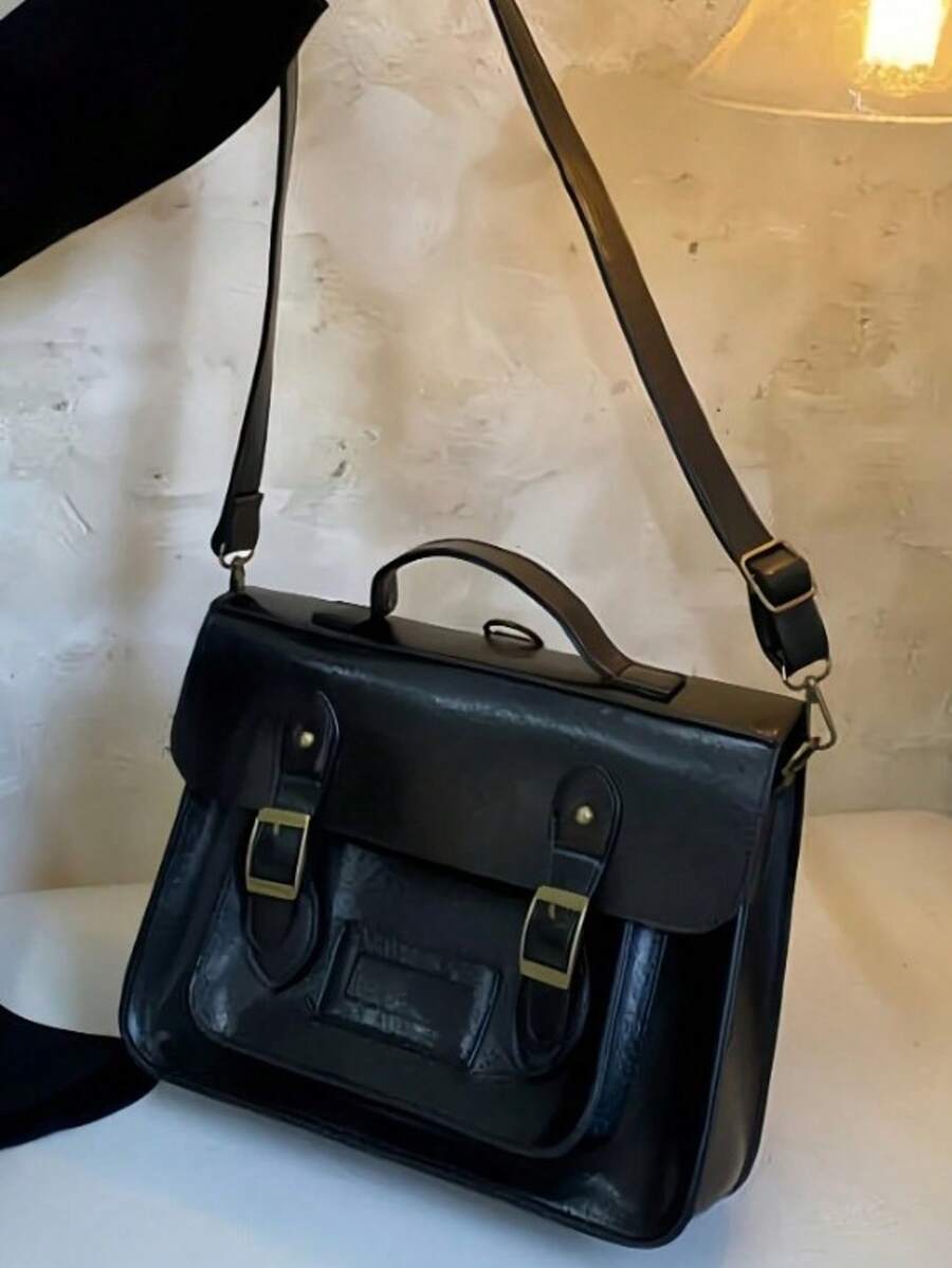 Retro British Style Satchel Ba - Leather Backpack Vintage avis et prix