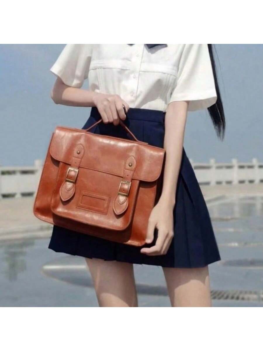 Retro British Style Satchel Ba - Leather Backpack Vintage avis et prix