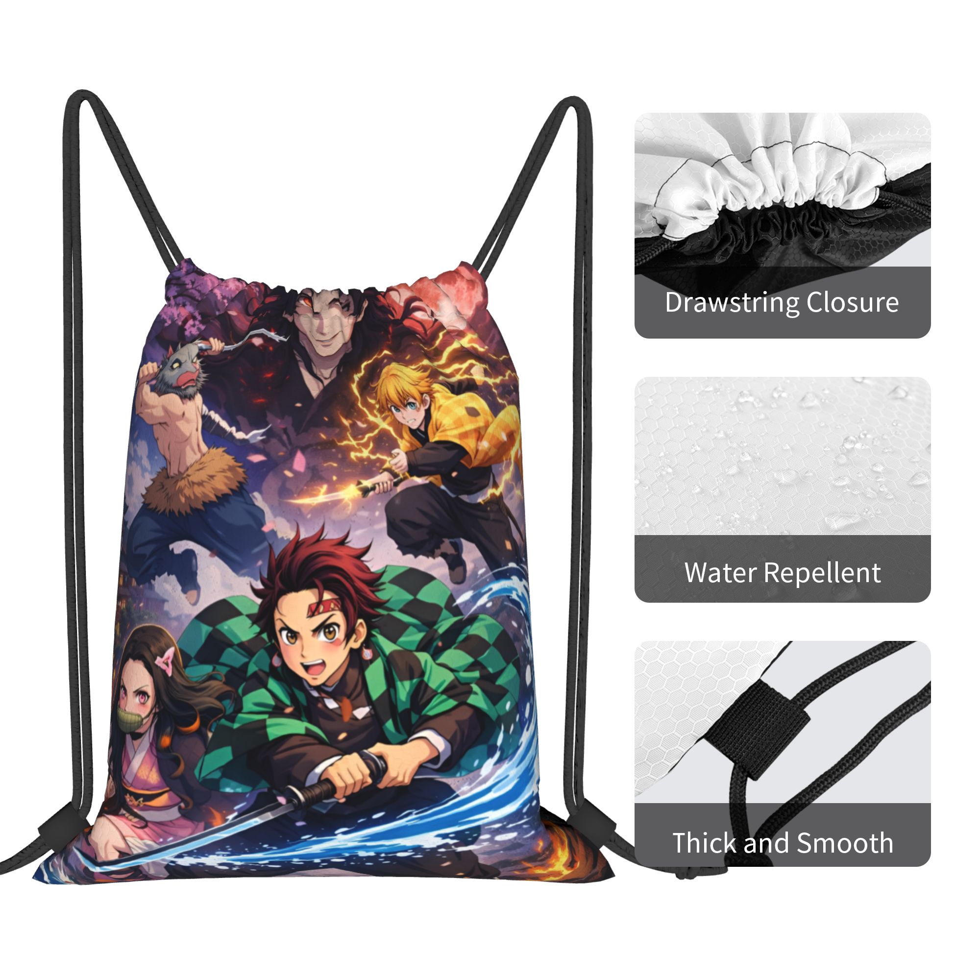 Custom D-Demons Slayers Drawst - Drawstring Gym Bag avis et prix