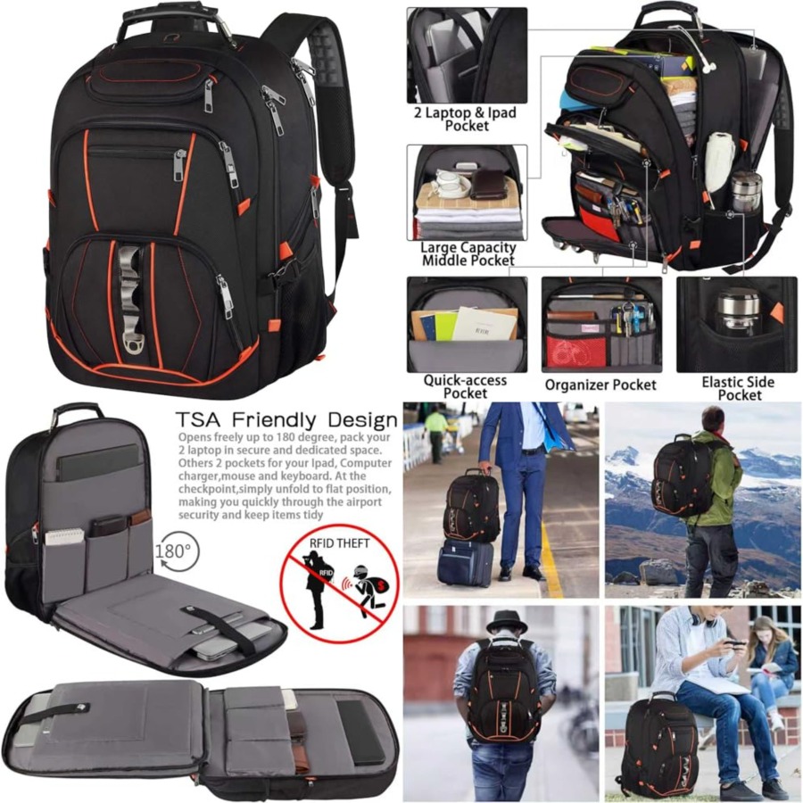 Travel Laptop Backpack, Extra  - Travel Backpack Anti Theft avis et prix