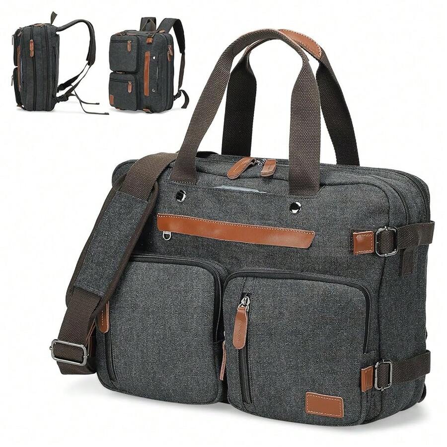 Canvas Laptop Backpack 3-In-1  - Canvas Backpack Casual avis et prix