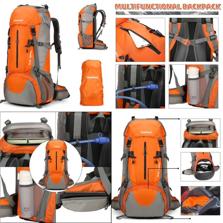 70L Hiking Backpack with Rain  - Rain Cover Backpack avis et prix