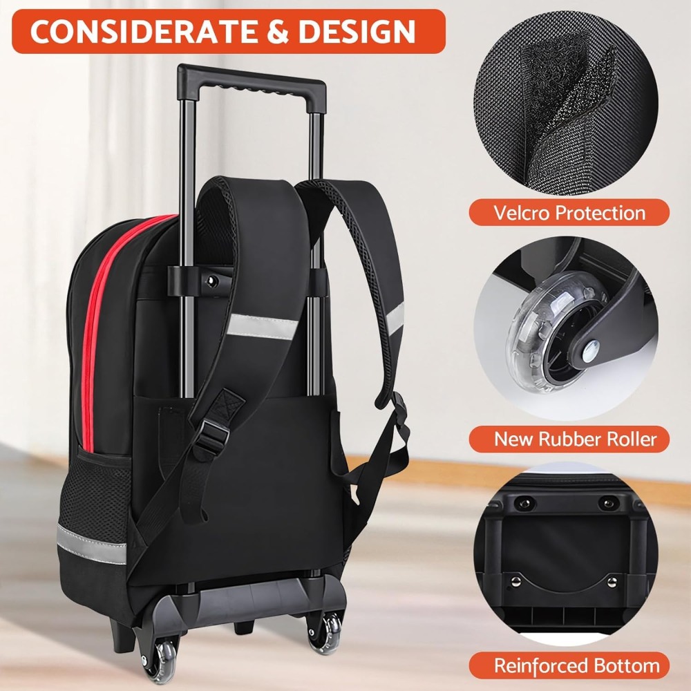 3PCS Kids Rolling Backpack for - School Backpack Teen avis et prix