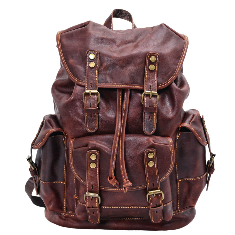 European and American vintage  - Leather Backpack Vintage avis et prix