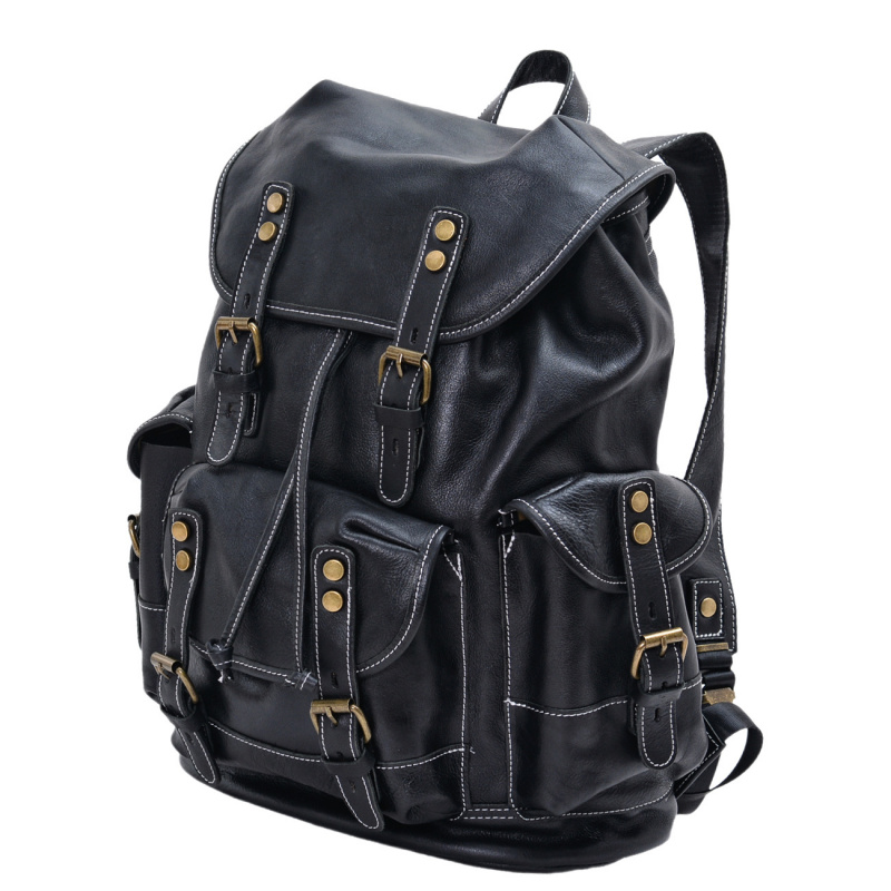 European and American vintage  - Leather Backpack Vintage avis et prix