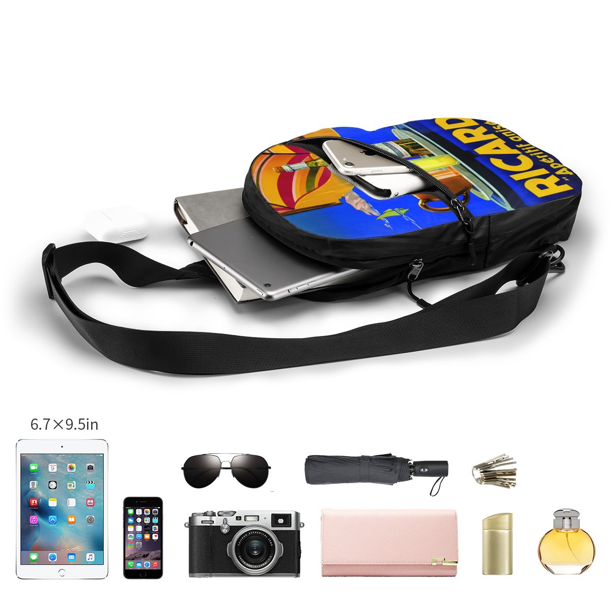Custom Ricard Sling Chest Bag  - Sling Backpack Shoulder avis et prix