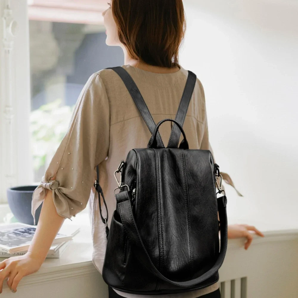 NEW Anti-theft Laptop Backpack - Leather Backpack Vintage avis et prix