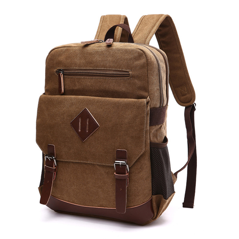 Mens Large Vintage Canvas Back - Laptop Backpack 15.6 avis et prix