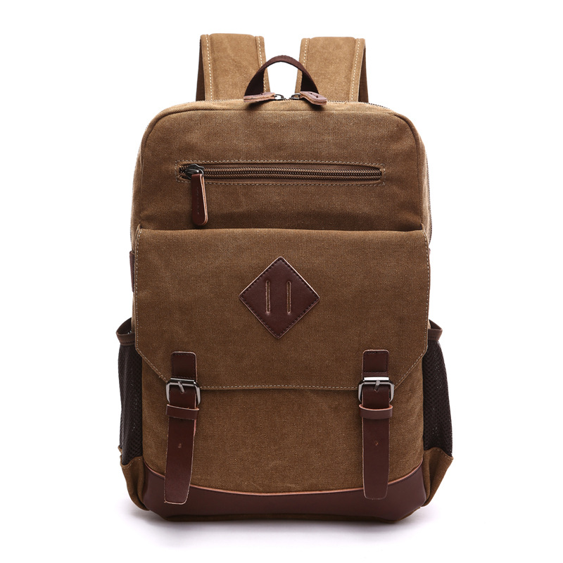Mens Large Vintage Canvas Back - Laptop Backpack 15.6 avis et prix