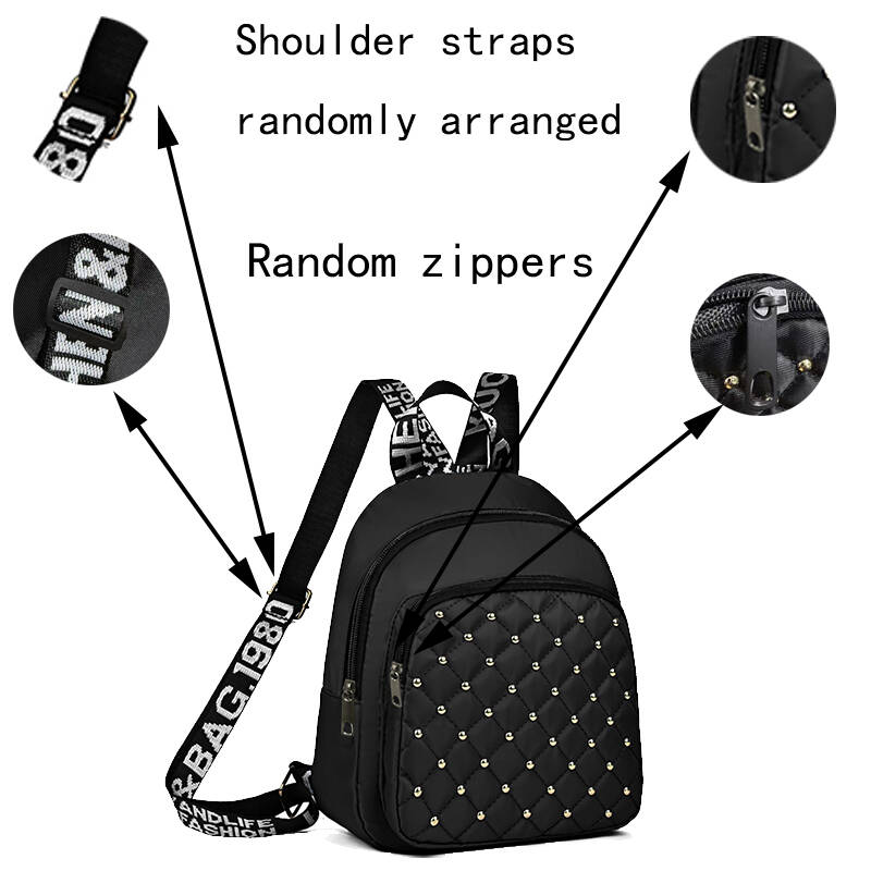 Chic Stylish Studded Backpack  - Canvas Backpack Casual avis et prix