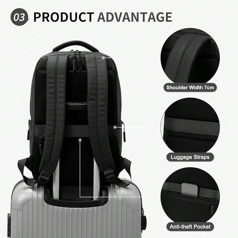 Waterproof Anti-Theft Laptop B - Laptop Backpack 15.6 avis et prix
