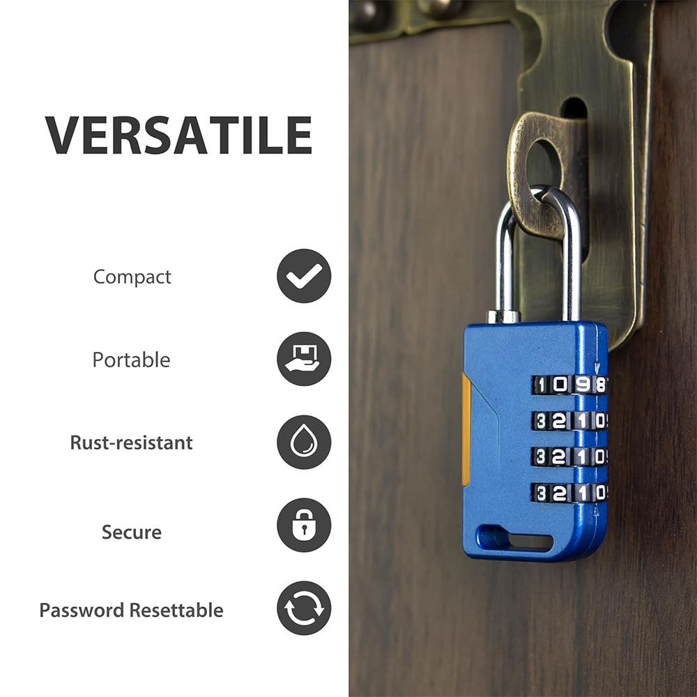 4 Digit Combination Padlock wi - Travel Backpack Anti Theft avis et prix