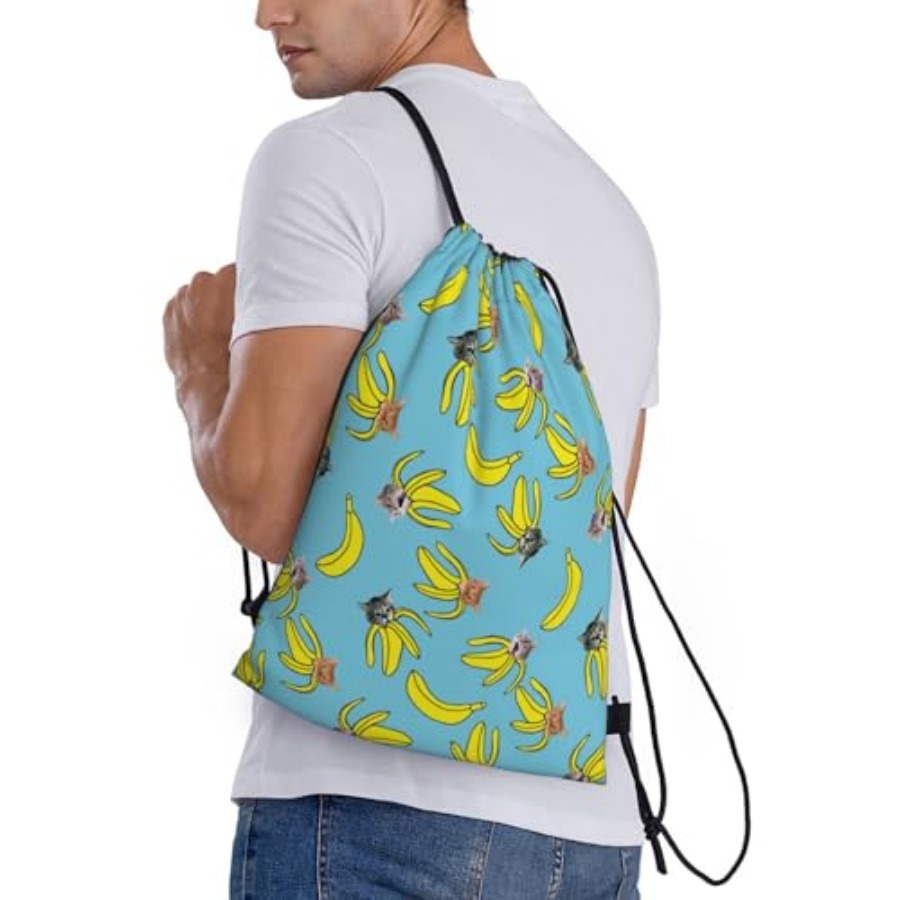 Funny Cat Banana Bananas Draws - Drawstring Gym Bag avis et prix