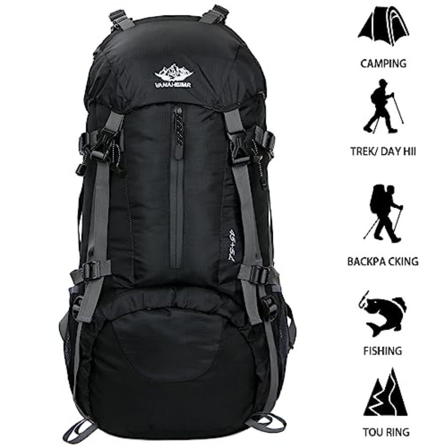 50L Hiking Backpack Men Campin - Rain Cover Backpack avis et prix